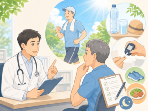 夏季の糖尿病患者さんへの運動療法支援｜クリニックで押さえたいポイント
